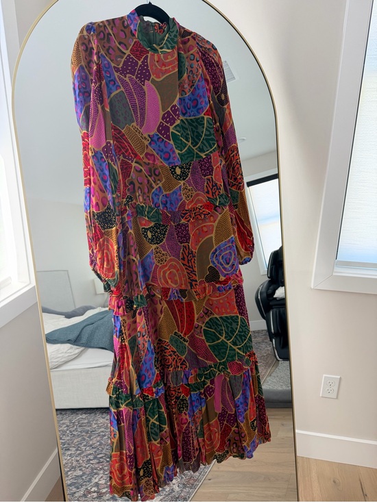 FARM Rio Dresses & Skirts - FARM Rio Multicolor Floral Patchwork Maxi Dress - Purple, Pink, Green, Orange